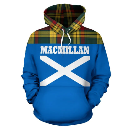 Printivon Tartan All Over Hoodie Macmillan Clans