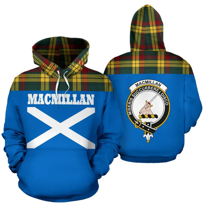 Printivon Tartan All Over Hoodie Macmillan Clans