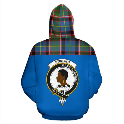 Printivon Tartan All Over Hoodie Stirling Of Keir Clans