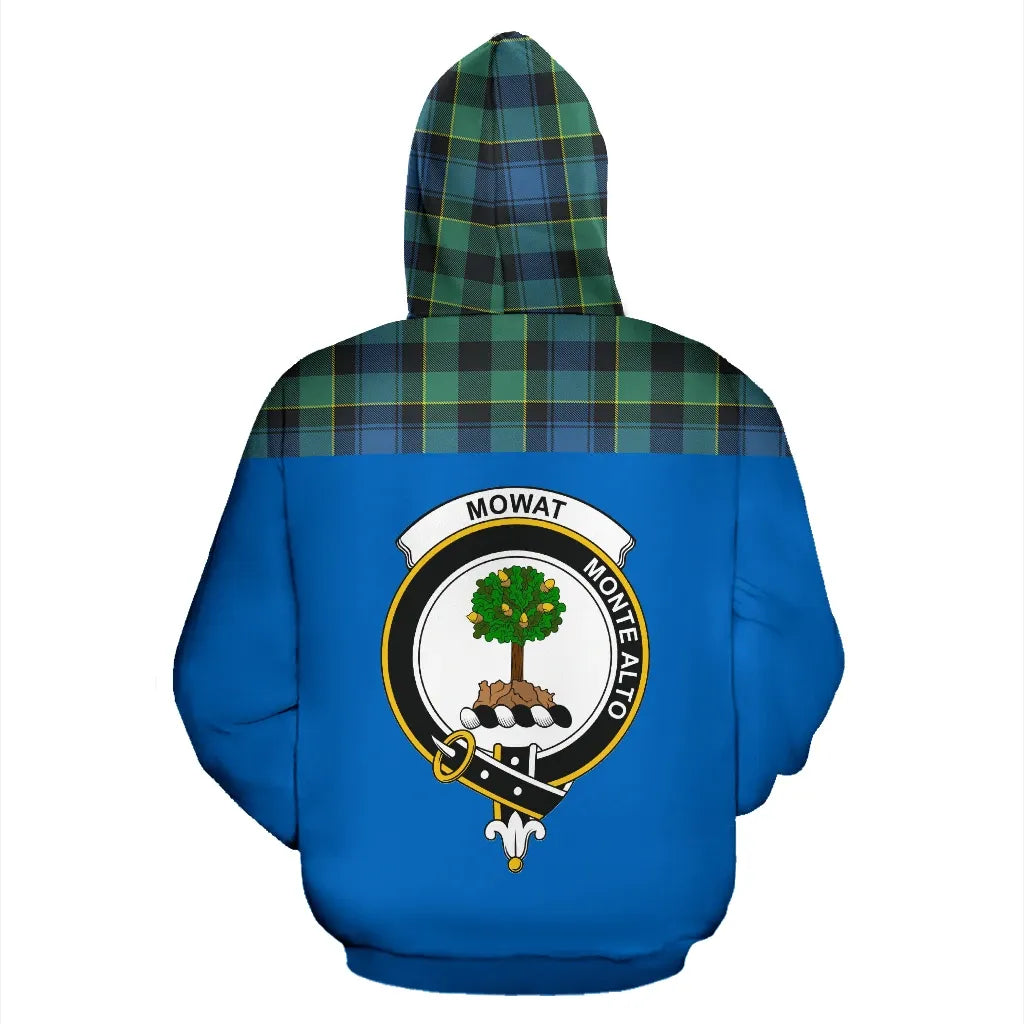 Printivon Tartan All Over Hoodie Mowat Of Inglistoun Clans