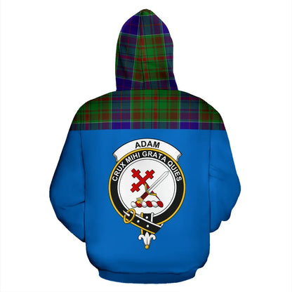 Printivon Tartan All Over Hoodie Adam Clans