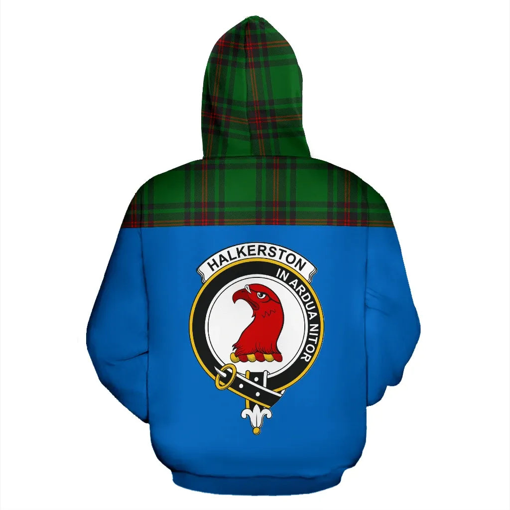 Printivon Tartan All Over Hoodie Halkerston Clans