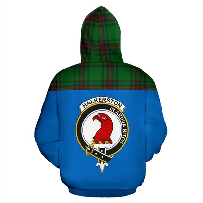 Printivon Tartan All Over Hoodie Halkerston Clans