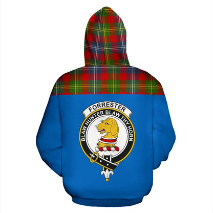 Printivon Tartan All Over Hoodie Forrester Clans