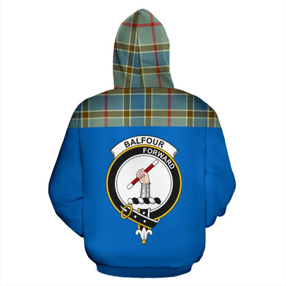 Printivon Tartan All Over Hoodie Balfour Clans