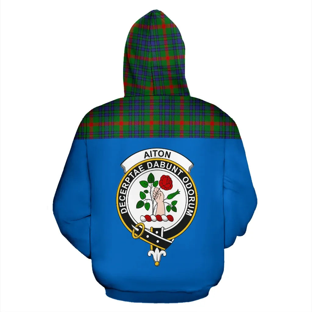 Printivon Tartan All Over Hoodie Aiton Clans