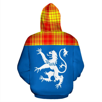 Printivon Tartan All Over Hoodie Lion Macmillan