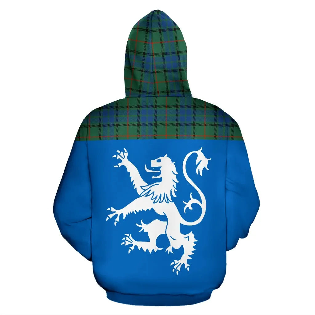Printivon Tartan All Over Hoodie Lion Lauder