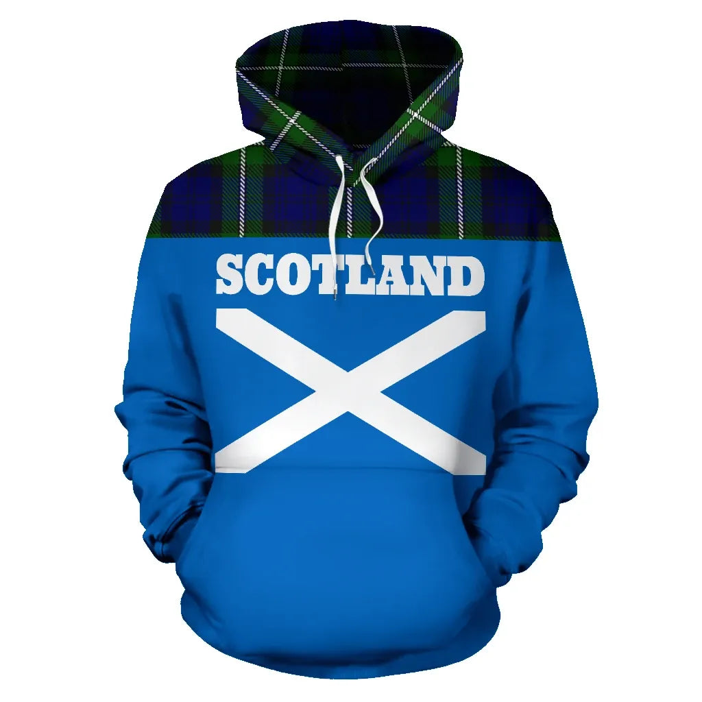 Printivon Tartan All Over Hoodie Lion Forbes Modern