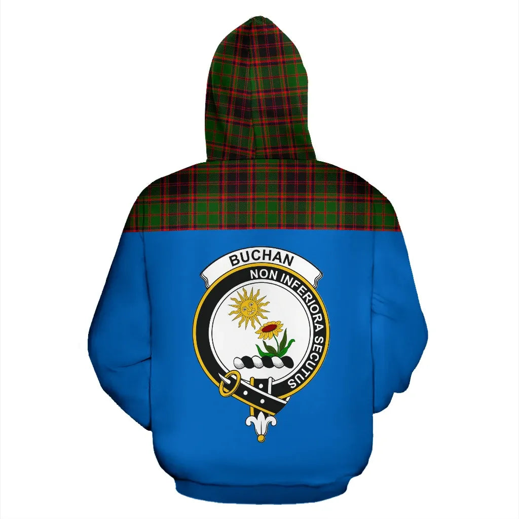 Printivon Tartan All Over Hoodie Buchan Clans