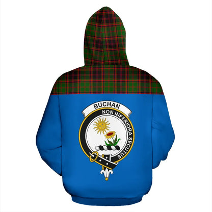 Printivon Tartan All Over Hoodie Buchan Clans