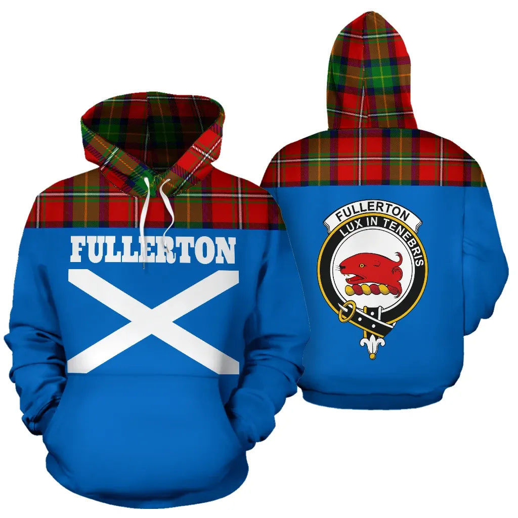 Printivon Tartan All Over Hoodie Fullerton Clans