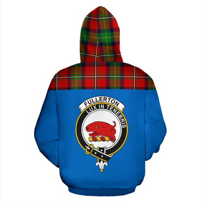 Printivon Tartan All Over Hoodie Fullerton Clans