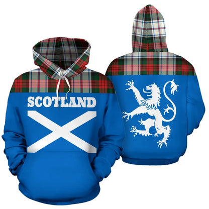 Printivon Tartan All Over Hoodie Lion Macduff Dress Modern