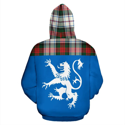 Printivon Tartan All Over Hoodie Lion Macduff Dress Modern