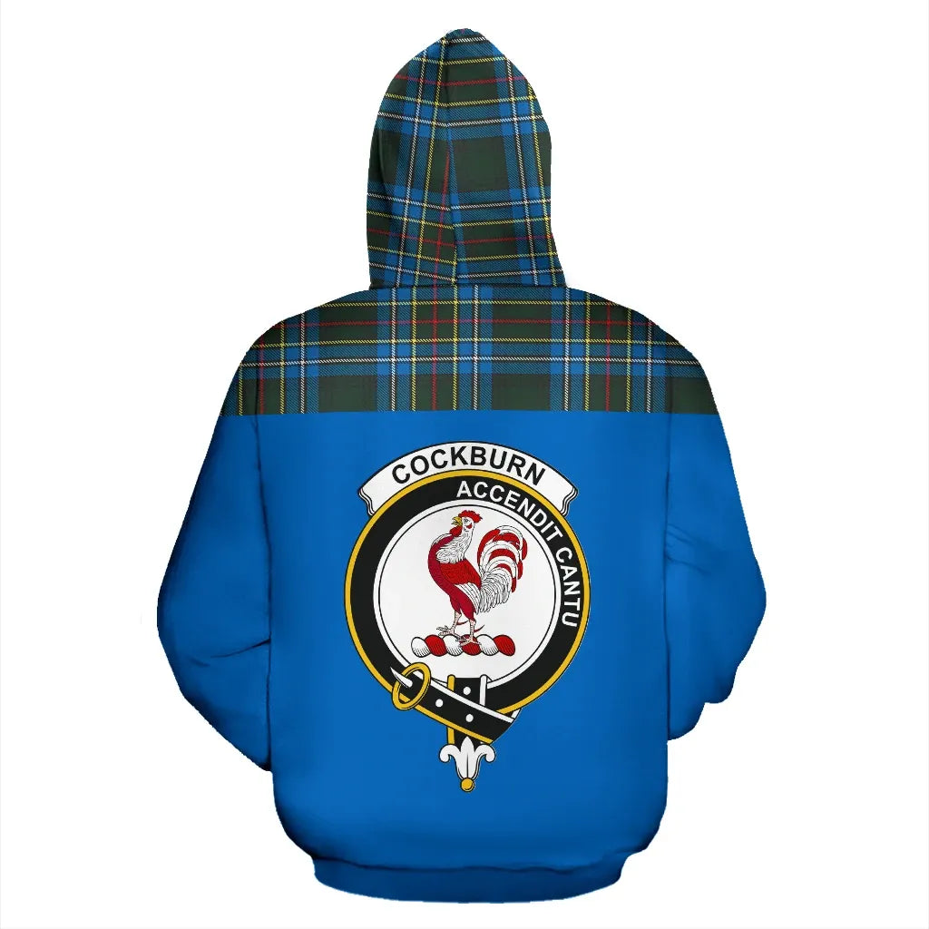 Printivon Tartan All Over Hoodie Cockburn Clans