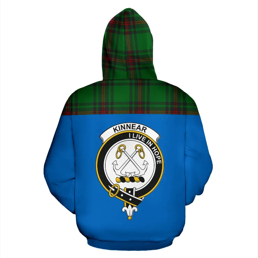 Printivon Tartan All Over Hoodie Kinnear Clans