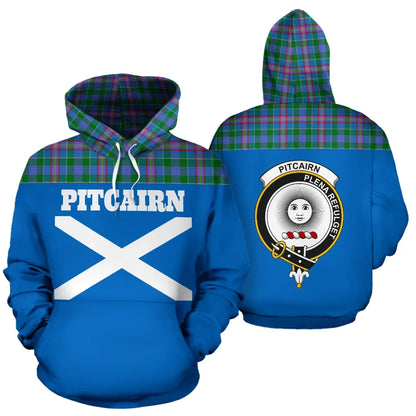 Printivon Tartan All Over Hoodie Pitcairn Clans