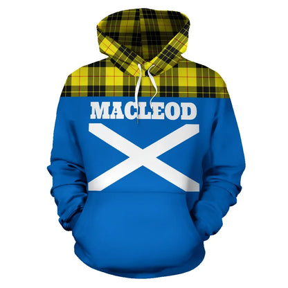 Printivon Tartan All Over Hoodie Macleod Of Lewis Clans