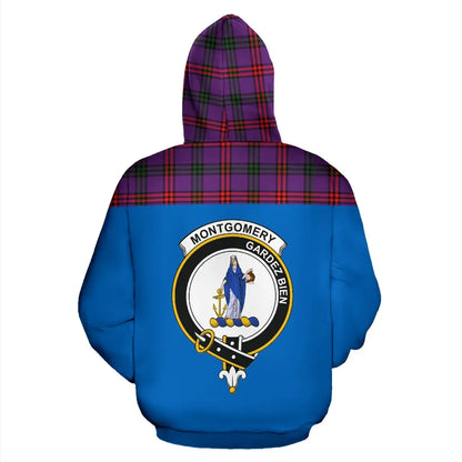Printivon Tartan All Over Hoodie Montgomery Clans