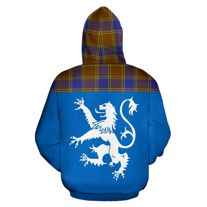 Printivon Tartan All Over Hoodie Lion Balfour Modern