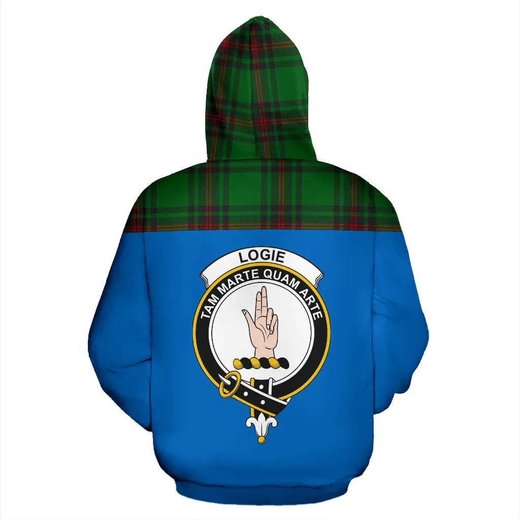 Printivon Tartan All Over Hoodie Logie Clans