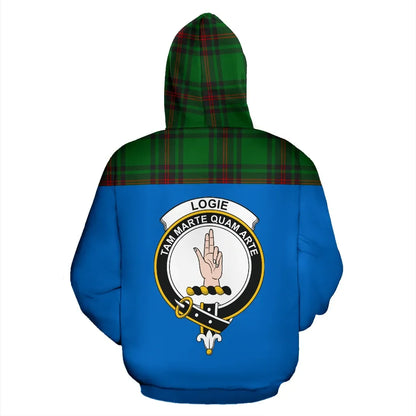 Printivon Tartan All Over Hoodie Logie Clans