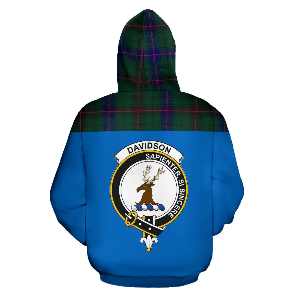 Printivon Tartan All Over Hoodie Davidson Clans