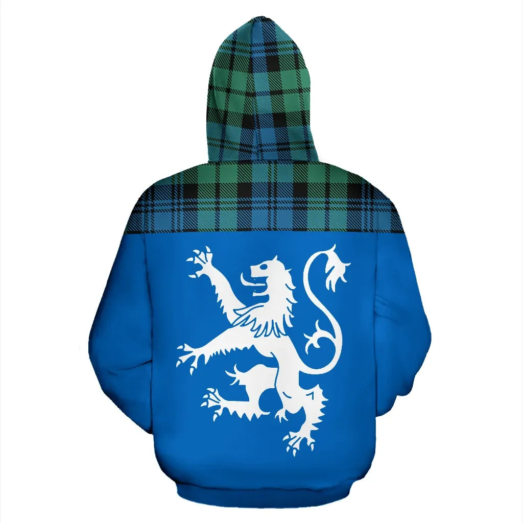 Printivon Tartan All Over Hoodie Lion Campbell Ancient 01