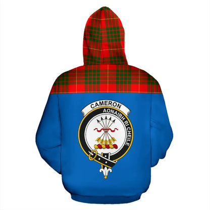 Printivon Tartan All Over Hoodie Cameron Clans