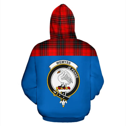 Printivon Tartan All Over Hoodie Wemyssclans