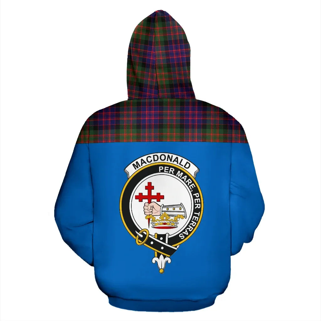 Printivon Tartan All Over Hoodie Macdonald Clan Donald Clans