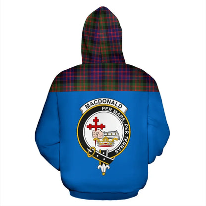 Printivon Tartan All Over Hoodie Macdonald Clan Donald Clans