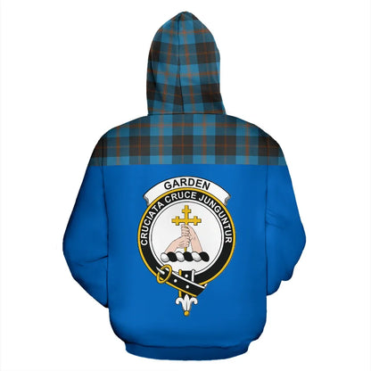 Printivon Tartan All Over Hoodie Garden Clans