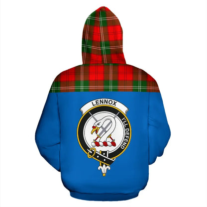 Printivon Tartan All Over Hoodie Lennox Clans