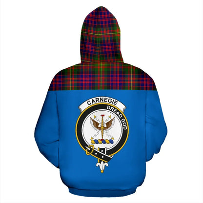 Printivon Tartan All Over Hoodie Carnegie Clans