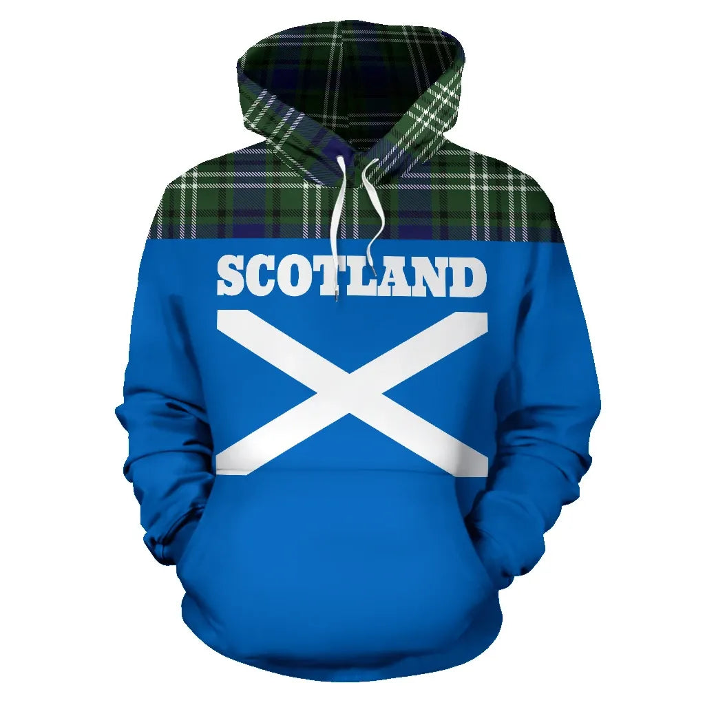 Printivon Tartan All Over Hoodie Lion Blyth