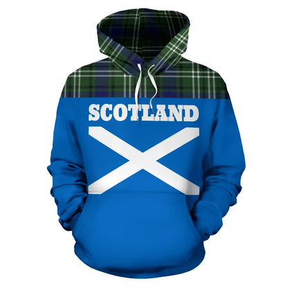 Printivon Tartan All Over Hoodie Lion Blyth
