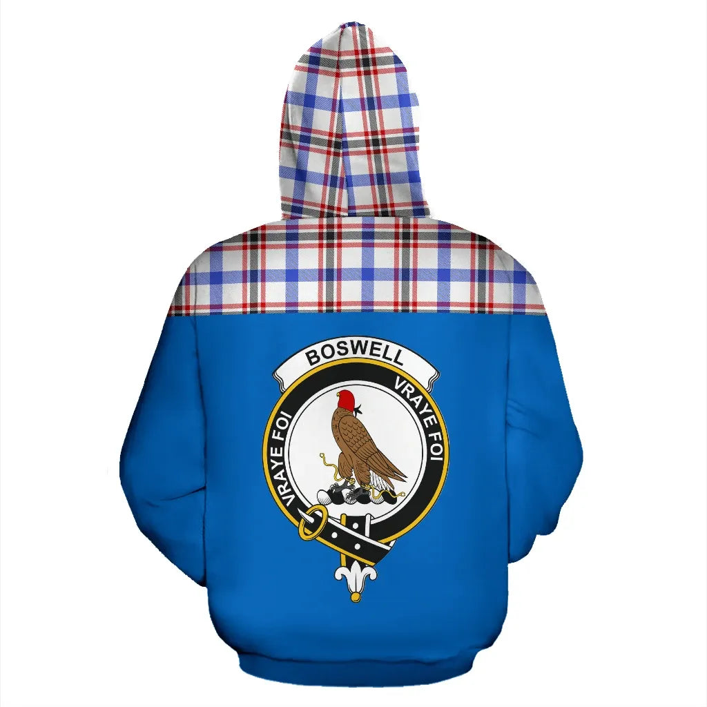 Printivon Tartan All Over Hoodie Boswell Clans