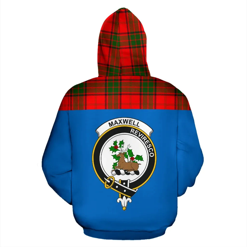 Printivon Tartan All Over Hoodie Maxwell Clans