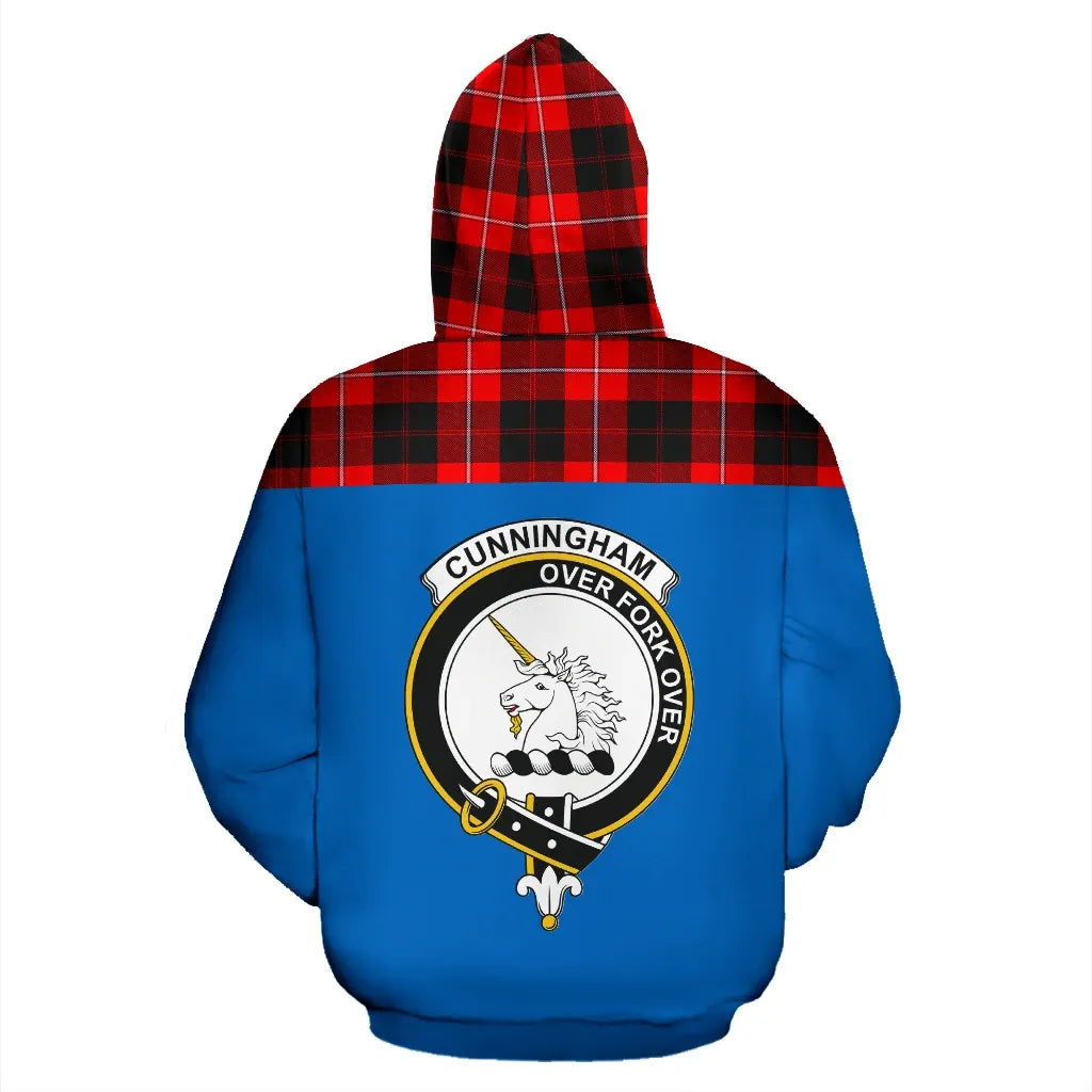 Printivon Tartan All Over Hoodie Cunningham Clans