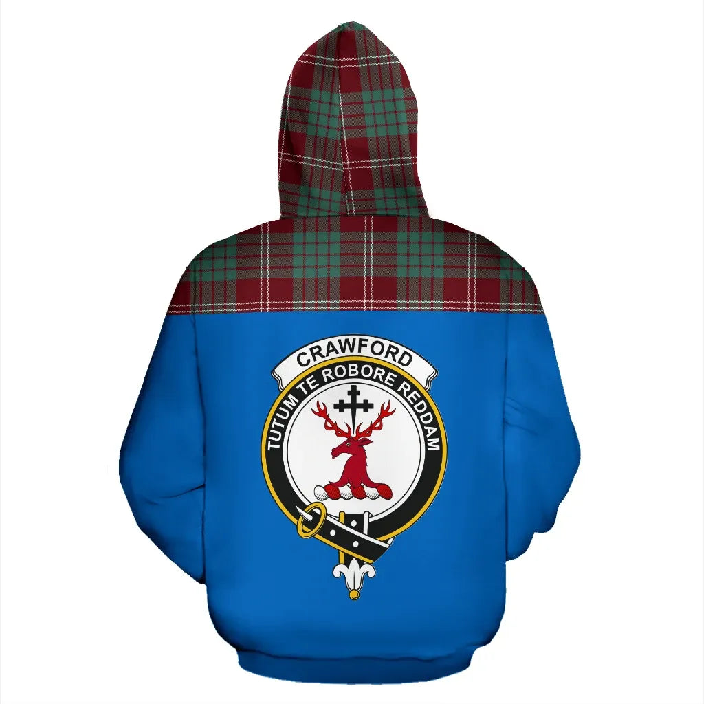 Printivon Tartan All Over Hoodie Crawford Clans