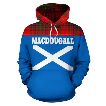 Printivon Tartan All Over Hoodie Macdougall Clans