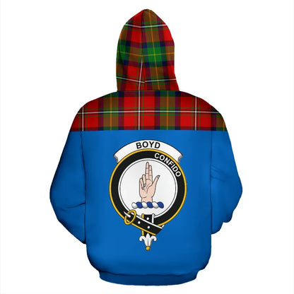 Printivon Tartan All Over Hoodie Boyd Clans