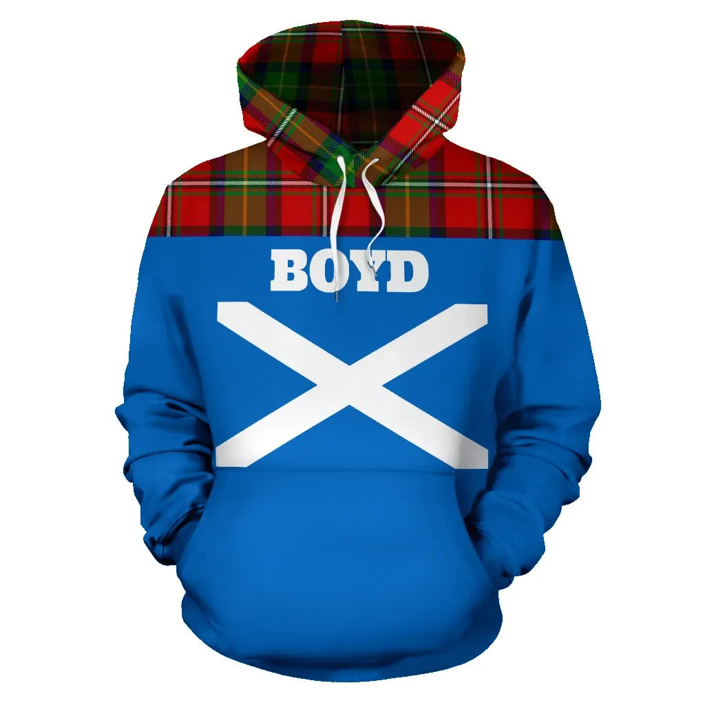Printivon Tartan All Over Hoodie Boyd Clans