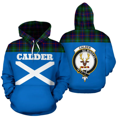 Printivon Tartan All Over Hoodie Calder Clans