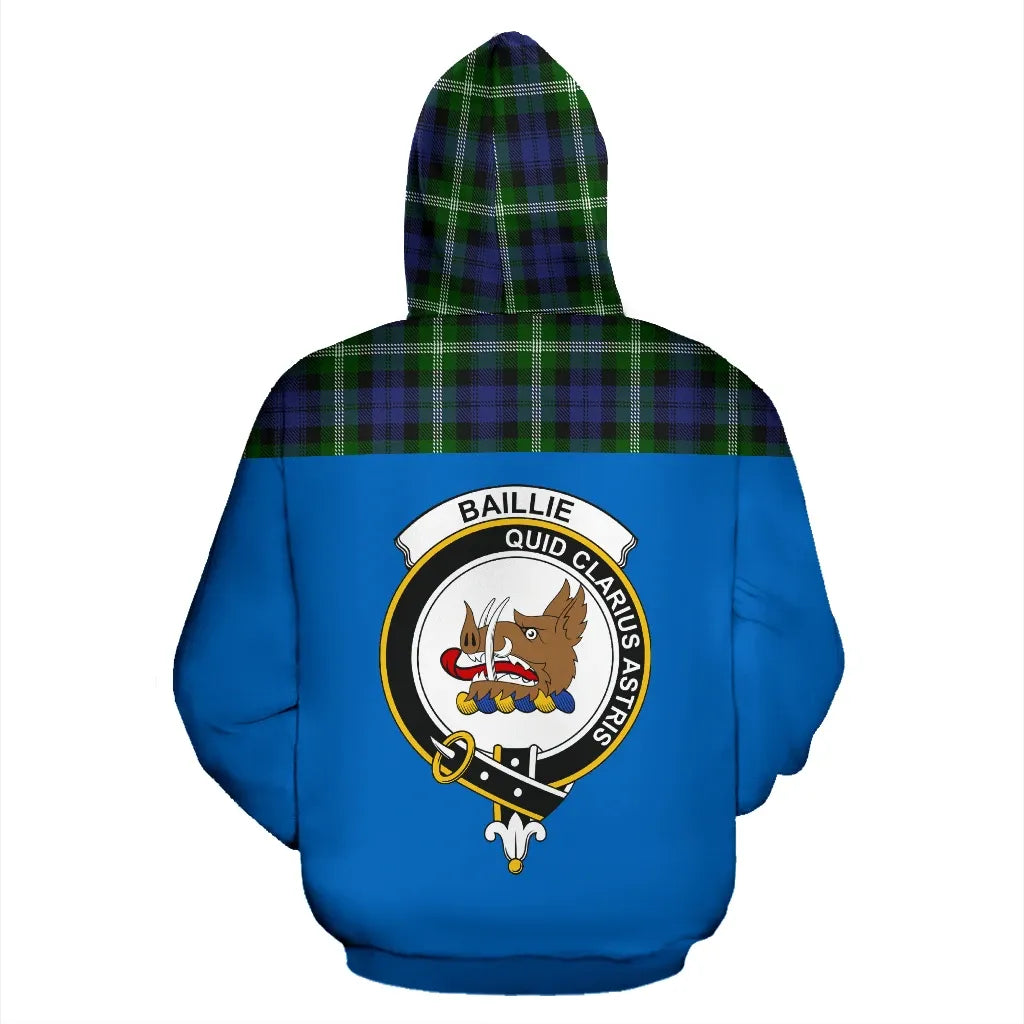 Printivon Tartan All Over Hoodie Baillie Clans