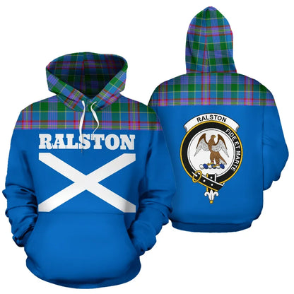 Printivon Tartan All Over Hoodie Ralston Clans