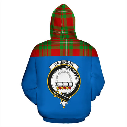 Printivon Tartan All Over Hoodie Grierson Clans