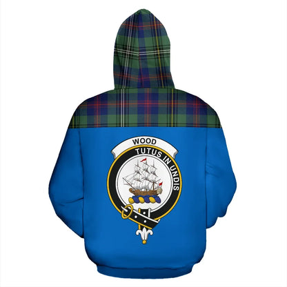 Printivon Tartan All Over Hoodie Wood Clans